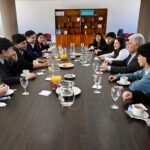 Poggi recibió a chicos del primer centro de estudiantes de la Escuela Técnica Nº19 de Villa Mercedes